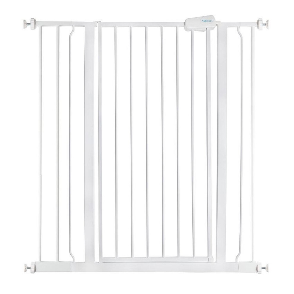 Safetots White Extra Tall Metal Safety Gate Pressure Fit, 94.3Cm - 101.9Cm, 104Cm In Height, Extra Tall Stair Gate, Tall Baby Gate, Easy Installation - Image 3