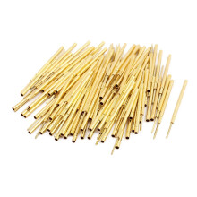 100pcs R100-2W 1.67mm Dia 39mm Length Metal Test Probe Needle Cover Gold Plated