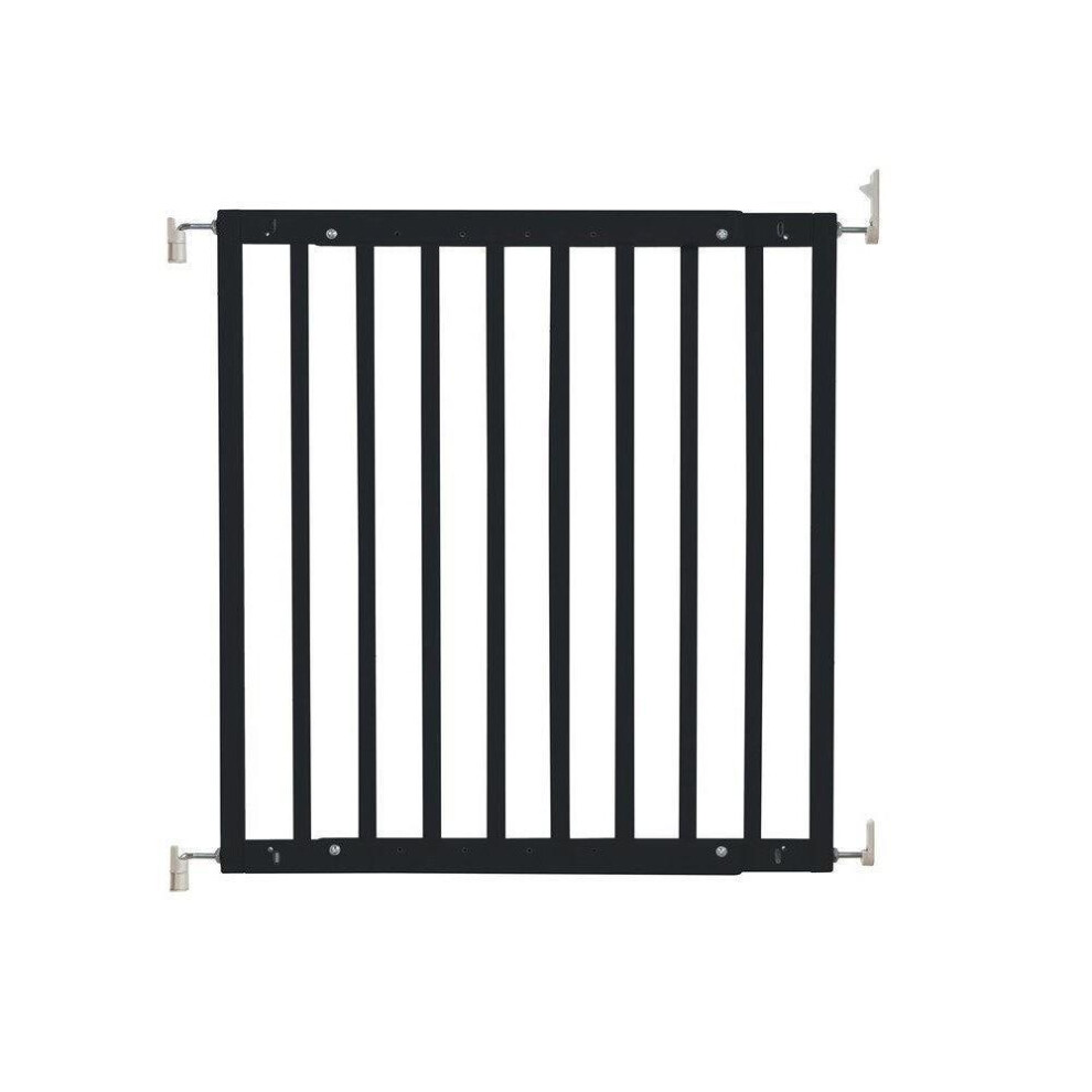 Safetots (Black) Chunky Wooden Screw Fit Stair Gate