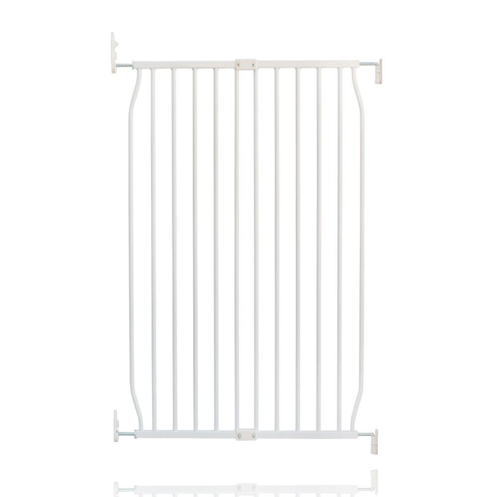 Safetots (70Cm - 80Cm, White) Extra Tall Eco Screw Fit Baby Gate