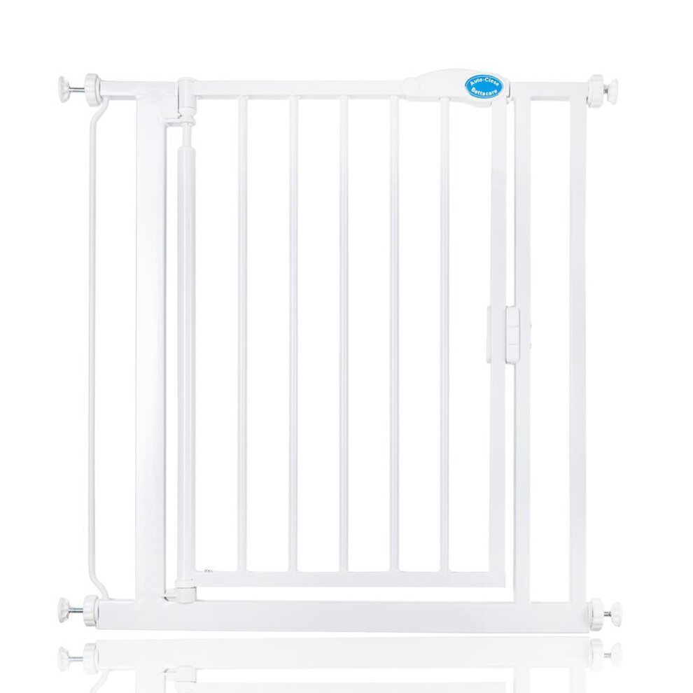 B&Q -  Auto Close Stair Gate75Cm82CmWhitePressure Fit Safety GateBaby Gate - Image 4