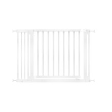 (White, 115cm - 123cm) Safetots Wooden Elegance Gate