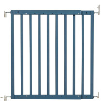 (Azul Celeste Madera, 63.5cm-105.5cm) Safetots Barrera para Escalera de Madera Maciza con Fijación por Tornillos