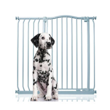 (Gris, 98cm - 107cm) Bettacare Barrera Extra Alta de Tope Curvo para Perros
