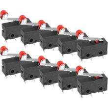 10Pcs KW11-3Z-N 1NO + 1NC Micro Limit Switch 5A 125/250VAC Waterproof Miniature Micro Switches for Precision Components