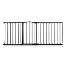 (Matt Black, 234cm - 243cm) Safetots Extra Tall Curved Top Gate
