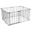 Safetots (105cm x 144cm, Grey) Safetots Premium Multi Panel Play Den 1