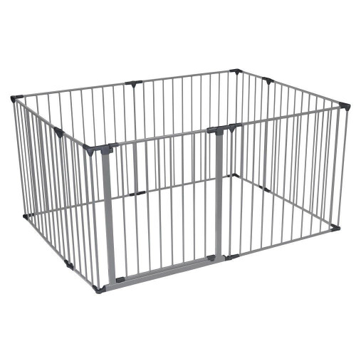 Safetots (105cm x 144cm, Grey) Safetots Premium Multi Panel Play Den