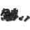M6 x 20mm Metric Hex Socket Countersunk Head Screw Bolts Black 20PCS 1