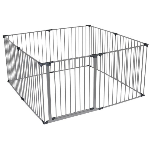 Safetots (144cm x 144cm, Grey) Safetots Premium Multi Panel Play Den