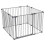 Safetots (105cm x 105cm, Grey) Safetots Premium Multi Panel Play Den 1