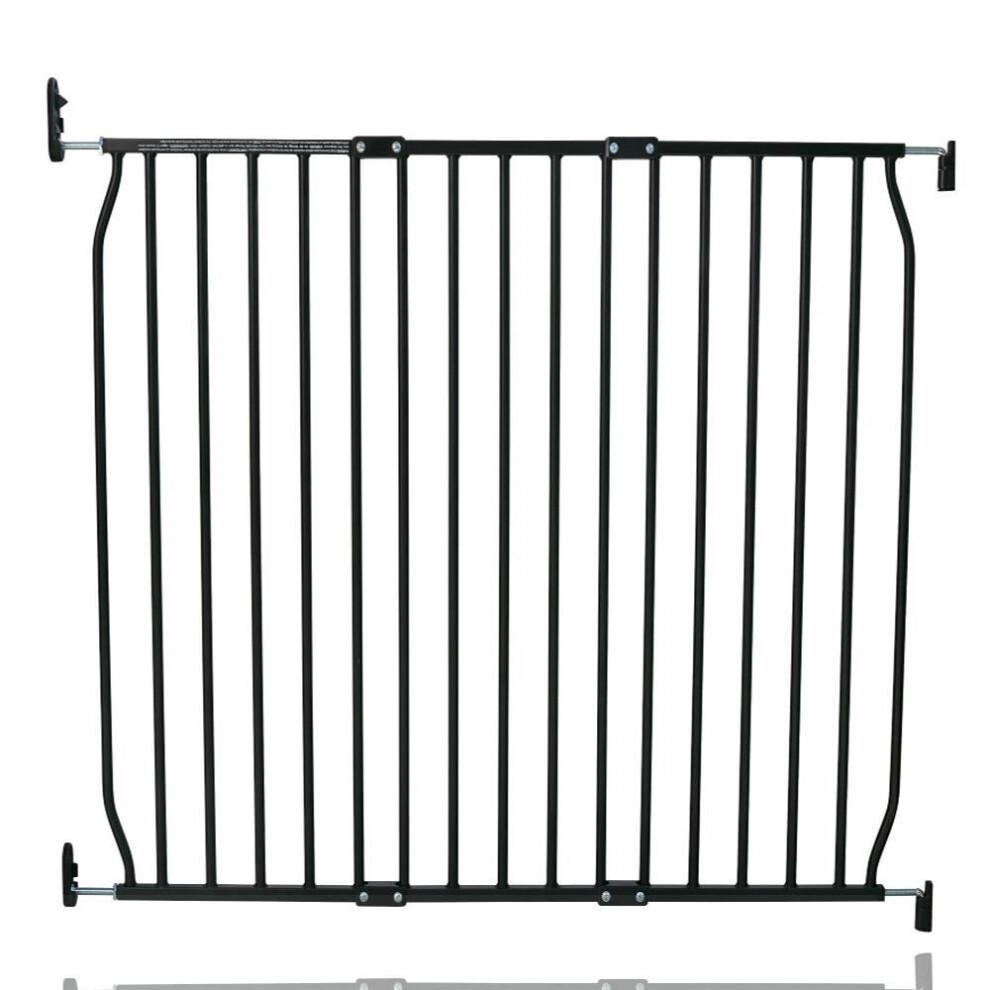 Safetots (100Cm - 110Cm, Black) Eco Screw Fit Baby Gate