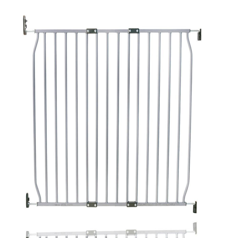 Safetots (90Cm - 100Cm, Grey) Eco Screw Fit Baby Gate