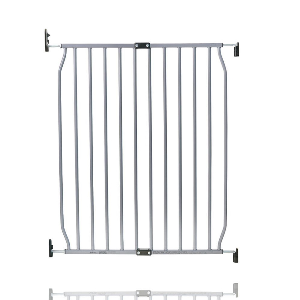 Safetots Unisex Grey Natural Screw Fit Baby Gate Screw Fit Baby Gate In | Size: 70 Cm - 80 Cm - Image 3