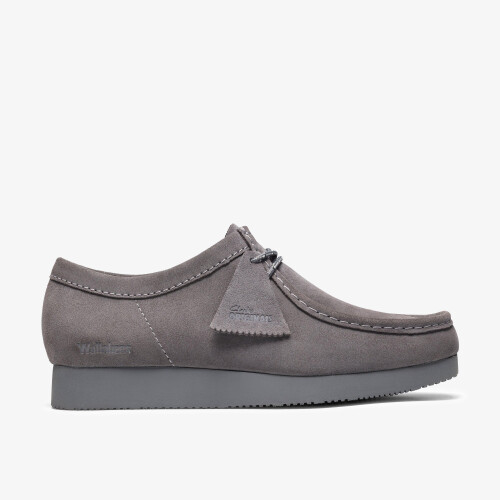 Clarks (Standard, 8.5 (Adults')) Wallabee Lite Grey Suede
