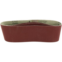4-Inch x 24-Inch Aluminum Oxide Sanding Belt 400 Grits Sandpaper Flush Joint for Belt Sander 3pcs