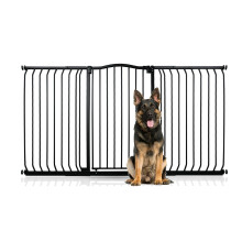 (Black, 170cm - 179cm) Bettacare Extra Tall Curved Top Dog Gate