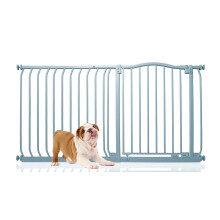 (Gris, 134cm - 143cm) Bettacare Barrera de Tope Curvo para Perros
