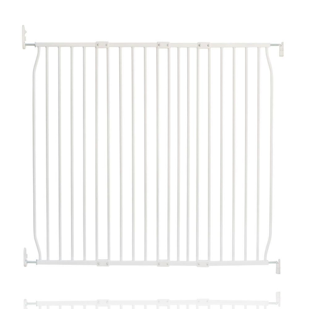 Safetots (120Cm - 130Cm, White) Eco Screw Fit Baby Gate
