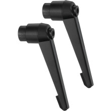 2Pcs M12 Adjustable Knobs Handle Female Thread Push Button Ratchet Quick Release Locking Rotating Bolt for Lathe Machinery, Black