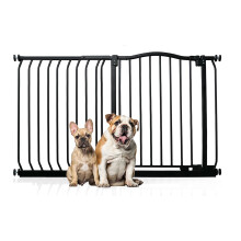 (Negro, 125cm - 134cm) Bettacare Barrera de Tope Curvo para Perros