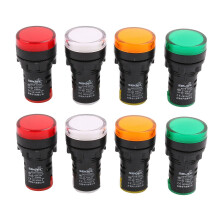 8 Pcs ACDC 24V 22mm Mount Dia Round Indicator Pilot Light Signal Lamp
