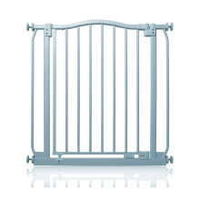 (Matt Grey, 71cm - 80cm) Safetots Curved Top Safety Gate