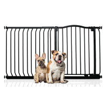 (Negro, 134cm - 143cm) Bettacare Barrera de Tope Curvo para Perros