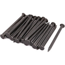 Hardware Nails 2.5-inch Length Carbon Steel Point Tip Wall Cement Nail Black 20pcs