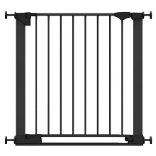 (Black, 75cm - 82cm) Safetots Safestep Baby Gate