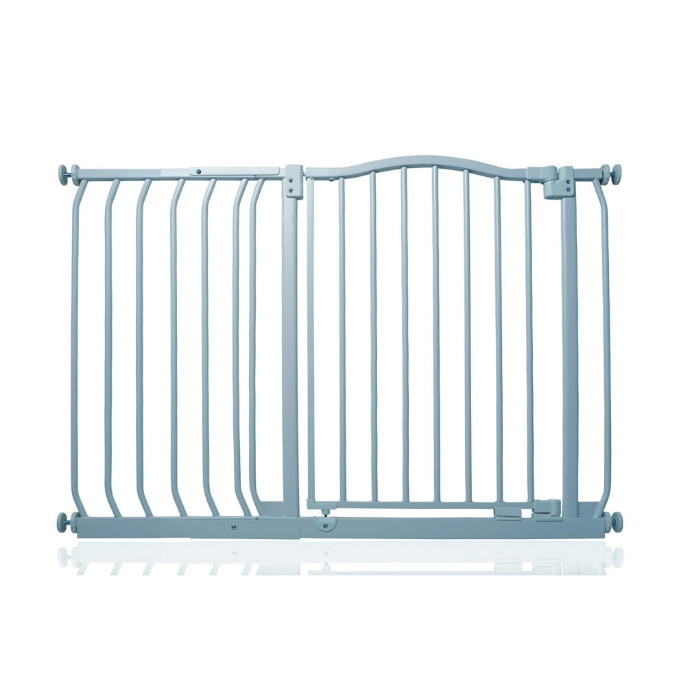 Safetots (Matt Grey, 107Cm - 116Cm) Curved Top Safety Gate
