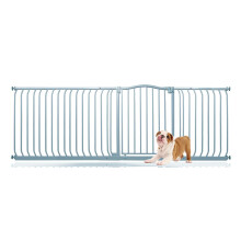 (Gris, 216cm - 225cm) Bettacare Barrera de Tope Curvo para Perros