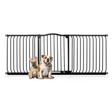 (Negro, 188cm - 197cm) Bettacare Barrera de Tope Curvo para Perros