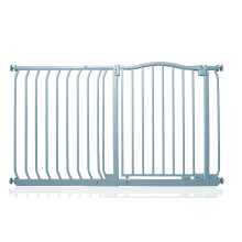 (Matt Grey, 125cm - 134cm) Safetots Curved Top Safety Gate
