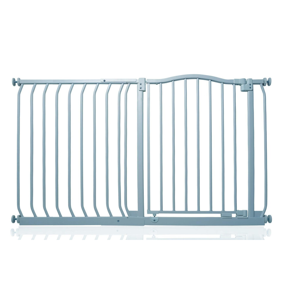 Safetots Pressure Fit Stair Gate - Matt Grey - 125cm - 134cm - Image 2