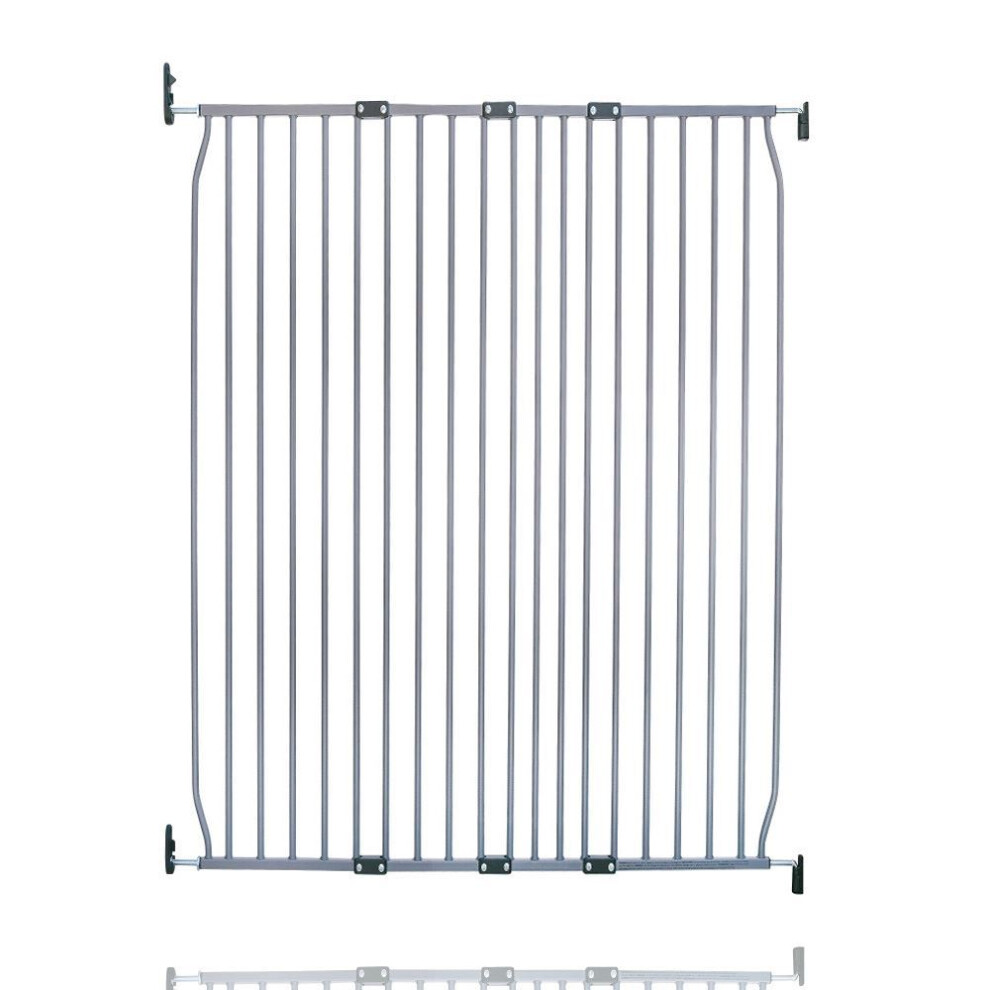 Safetots (110Cm - 120Cm, Grey) Extra Tall Eco Screw Fit Baby Gate