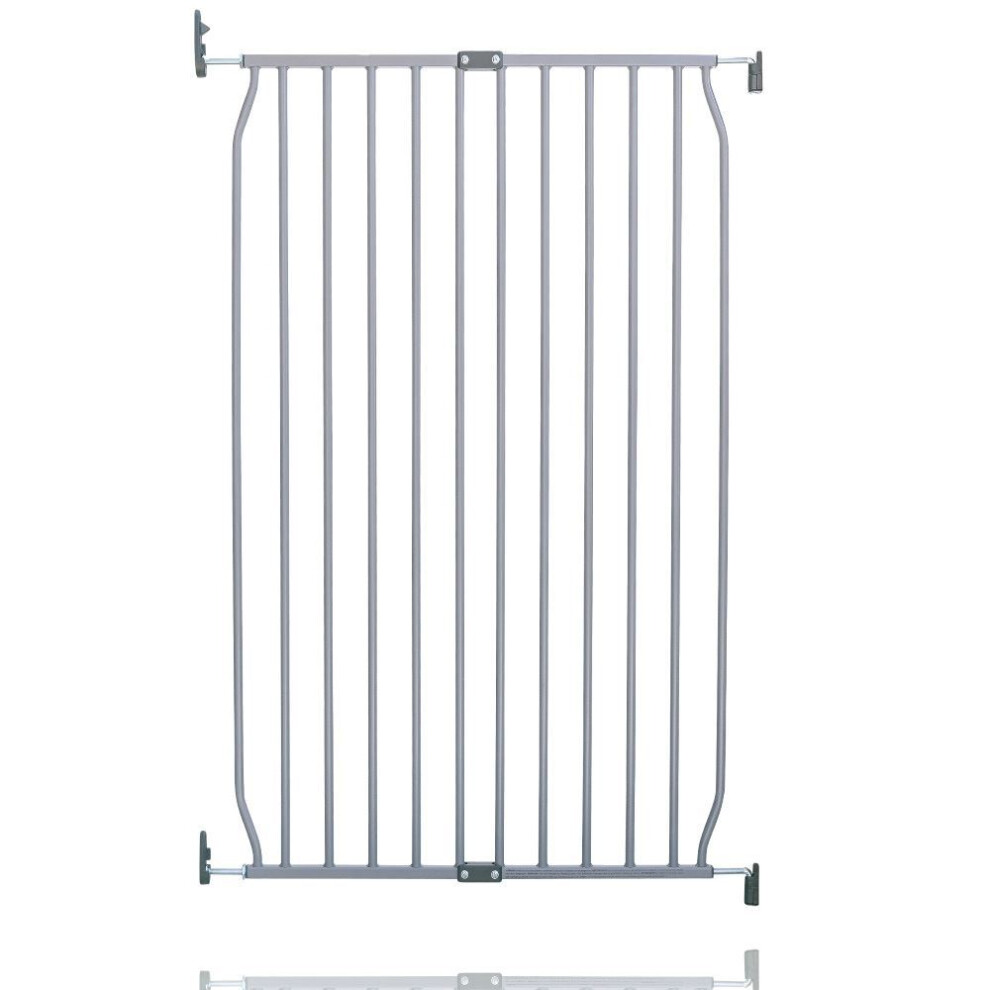 Safetots (70Cm - 80Cm, Grey) Extra Tall Eco Screw Fit Baby Gate