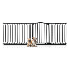 (Negro, 225cm - 234cm) Bettacare Barrera de Tope Curvo para Perros