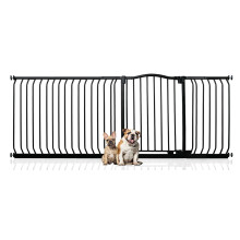 (Negro, 207cm - 216cm) Bettacare Barrera de Tope Curvo para Perros