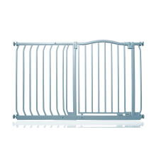 (Matt Grey, 116cm - 125cm) Safetots Curved Top Safety Gate