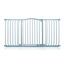 (Matt Grey, 143cm - 152cm) Safetots Curved Top Safety Gate