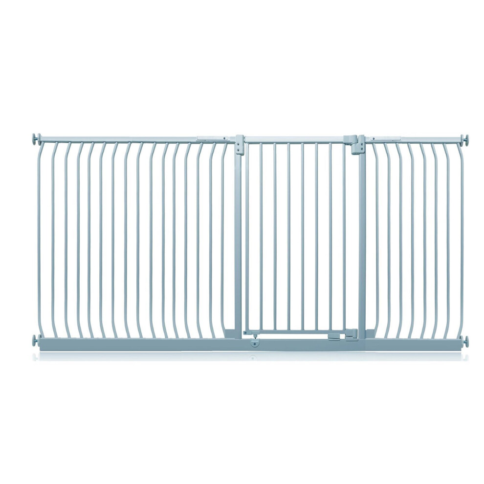 Safetots (Matt Grey, 234Cm - 243Cm) Extra Tall Elite Safety Gate