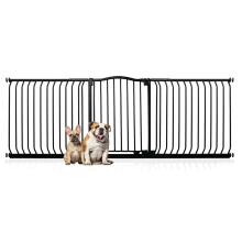 (Negro, 197cm - 206cm) Bettacare Barrera de Tope Curvo para Perros