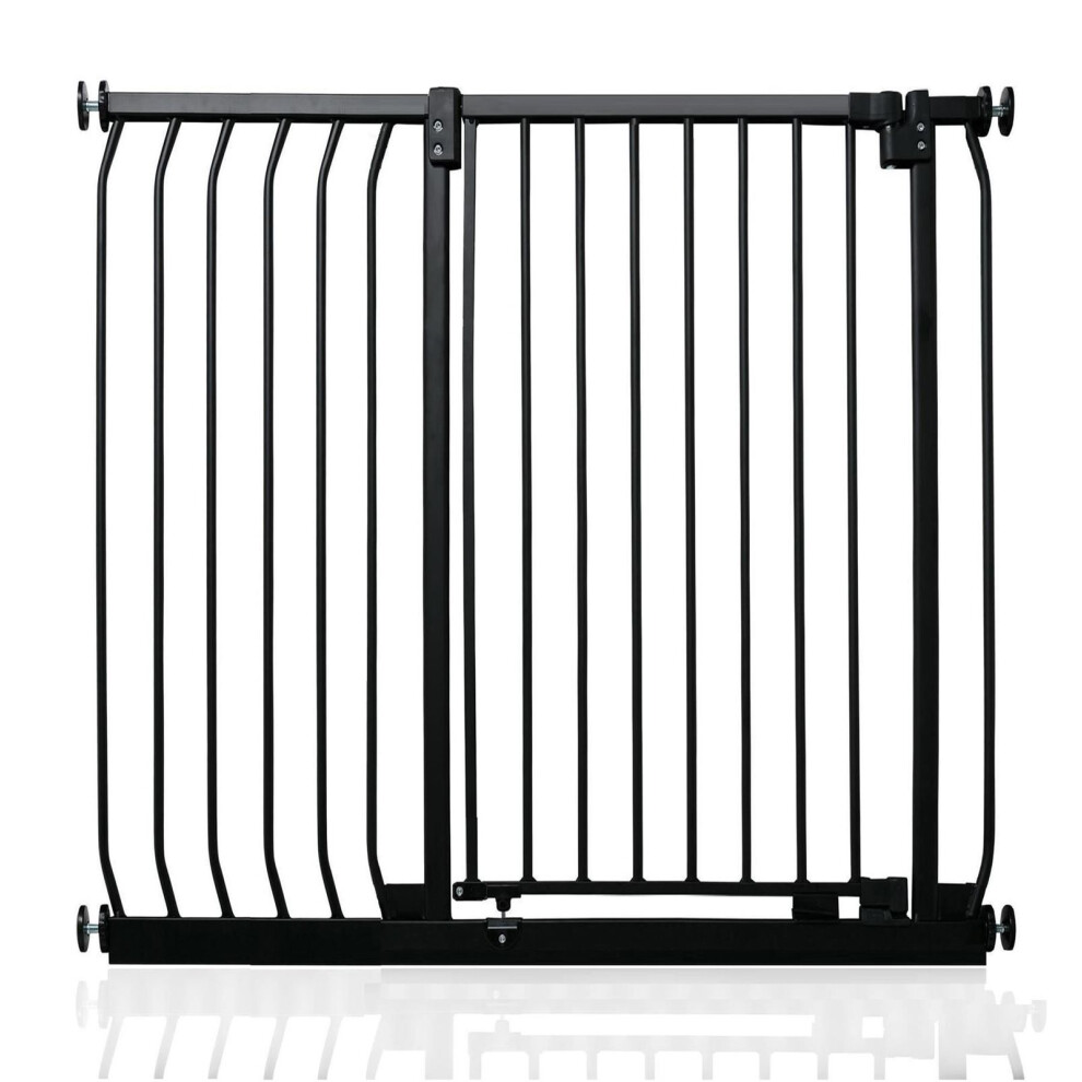 Safetots (Matt Black, 98Cm - 107Cm) Extra Tall Elite Safety Gate