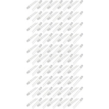 DC 3.0-3.2V 20mA Super Bright LEDs 3mm White Lamp Emitting Diodes 100pcs