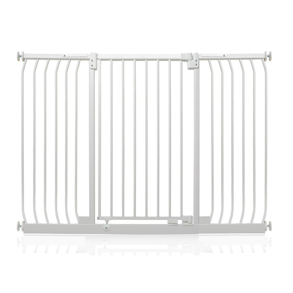 Safetots (Matt White, 143Cm - 152Cm) Extra Tall Elite Safety Gate