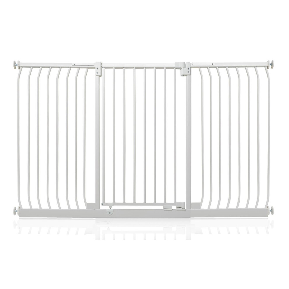 Safetots Extra Tall Elite Safety Gate - Pressure Fit - Matt White - 179cm-188cm - Image 2