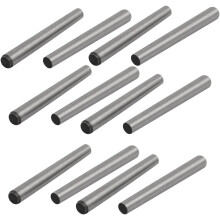 Carbon Steel GB117 30mm Length 3mm Small End Diameter Taper Pin 12pcs