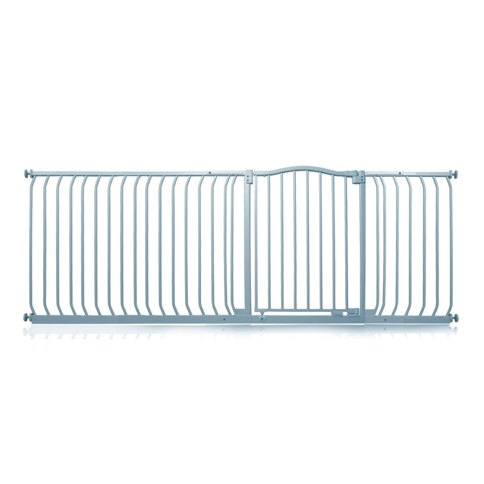 Safetots (Matt Grey, 207Cm - 216Cm) Curved Top Safety Gate - Image 2