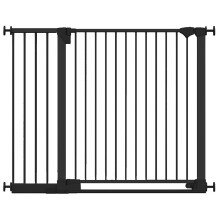(Black, 124cm - 131cm) Safetots Safestep Baby Gate